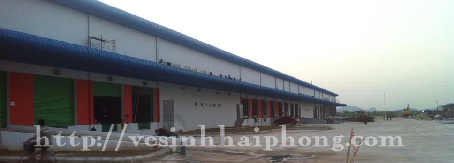 Vệ sinh nhà xưởng Hai Phong Logistics Park, khu công nghiệp VSIP 